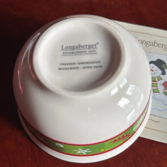 LONGABERGER Holiday bowl - Picture 2 of 5